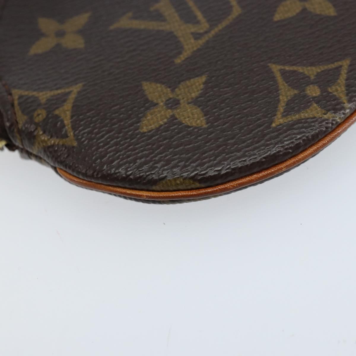 LOUIS VUITTON Monogram Porte Monnaie Round Coin Purse M61926 LV Auth 133225