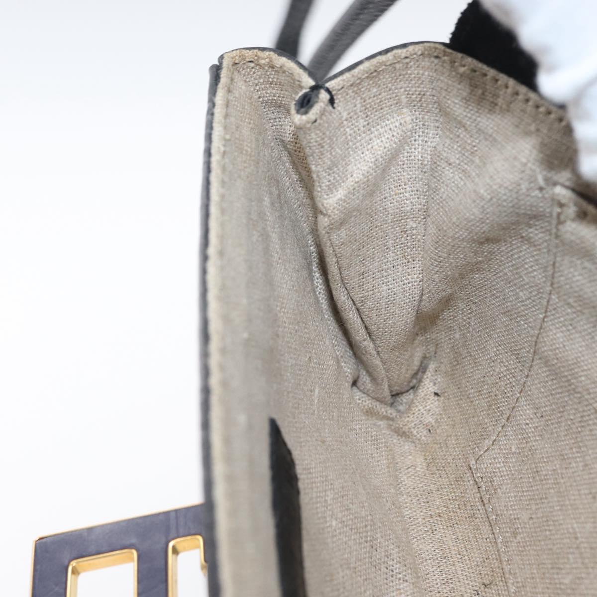 FENDI Shoulder Bag Leather Fabric Multicolor Gold Auth 133235SAM