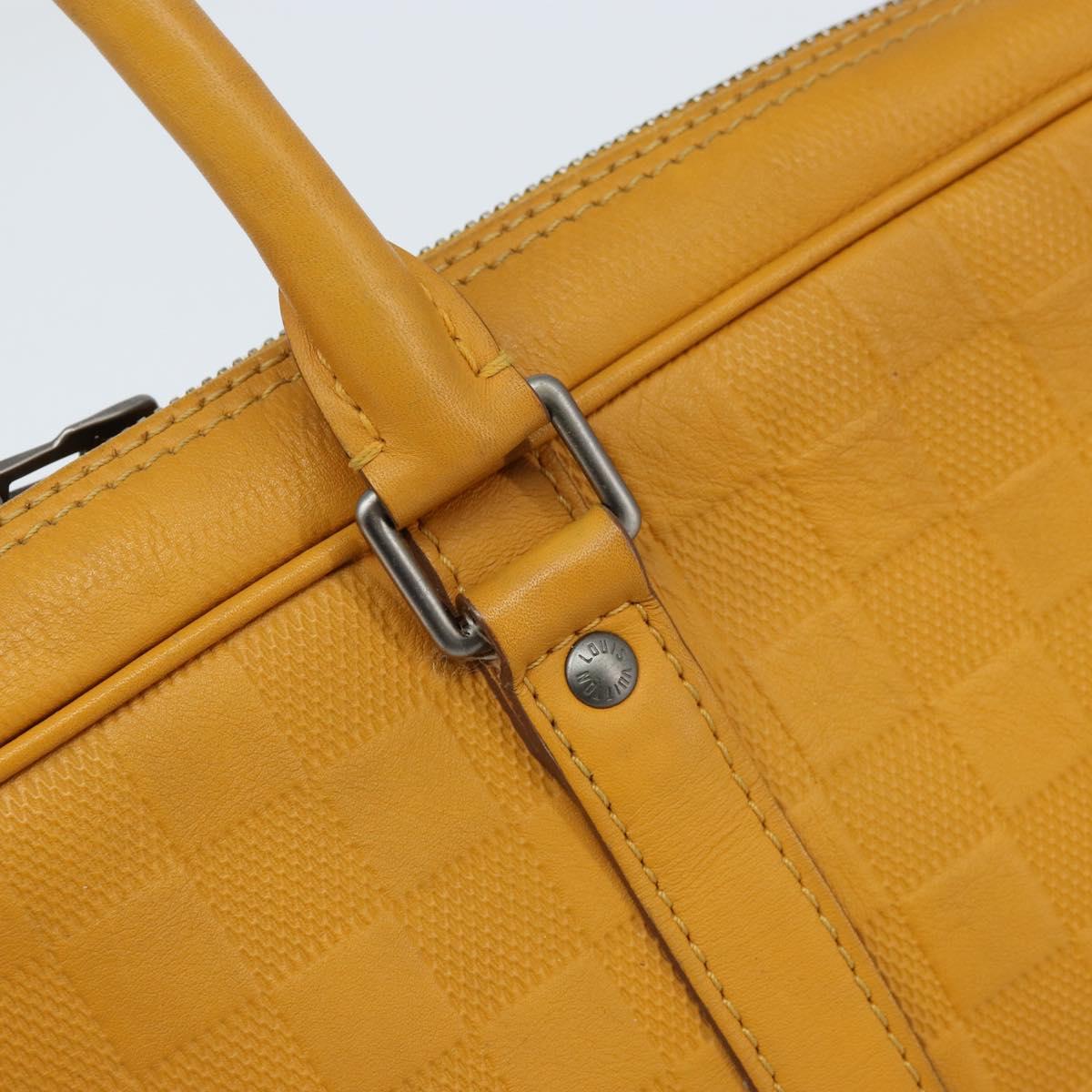 LOUIS VUITTON Damier Infini Porte Documents Voyage Bag Solar N41218 Auth 133236