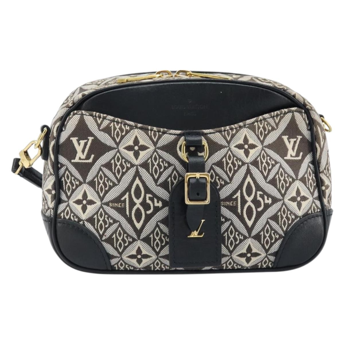 LOUIS VUITTON Monogram Jaguar Deauville MINI Bag Black M57205 LV Auth 133237M