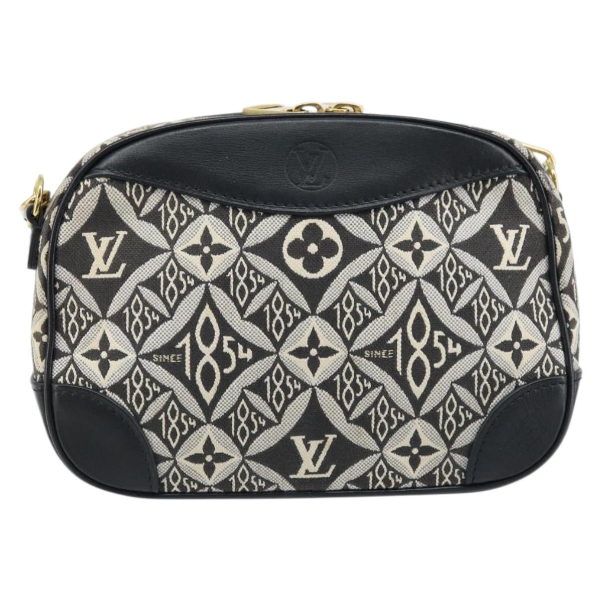 LOUIS VUITTON Monogram Jaguar Deauville MINI Bag Black M57205 LV Auth 133237M