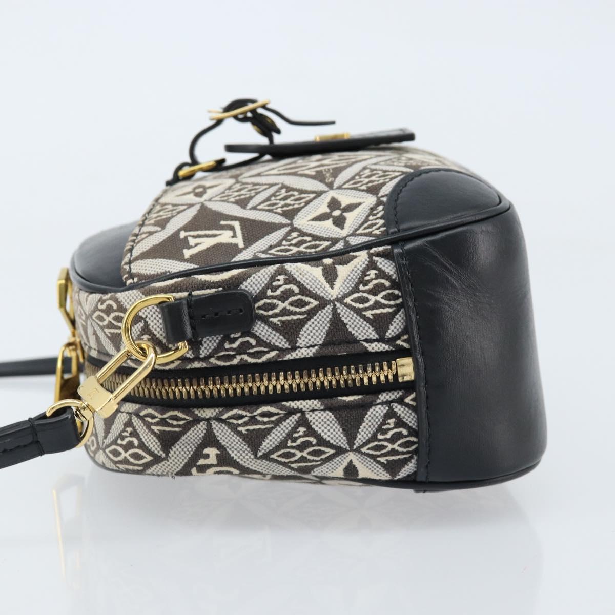 LOUIS VUITTON Monogram Jaguar Deauville MINI Bag Black M57205 LV Auth 133237M