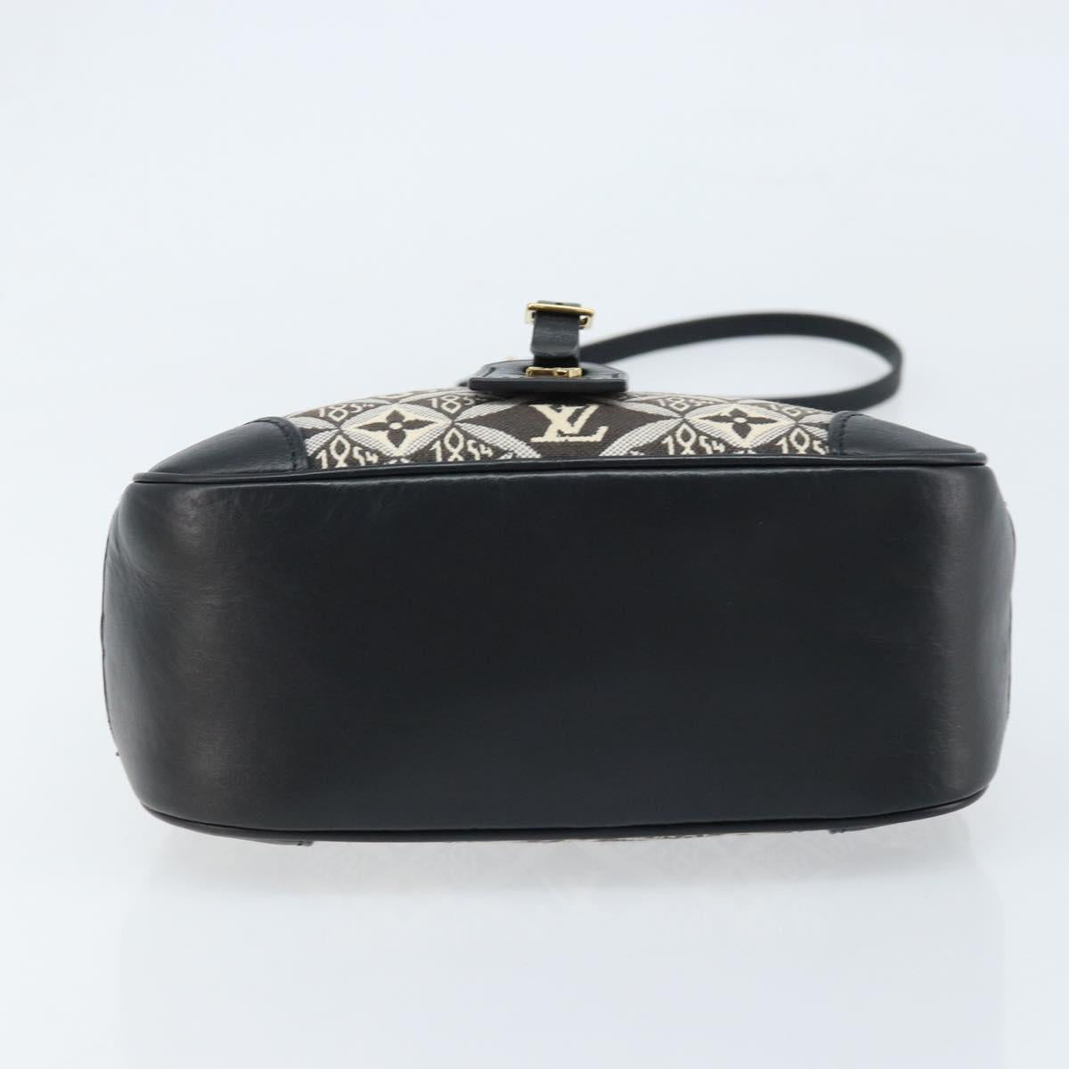 LOUIS VUITTON Monogram Jaguar Deauville MINI Bag Black M57205 LV Auth 133237M