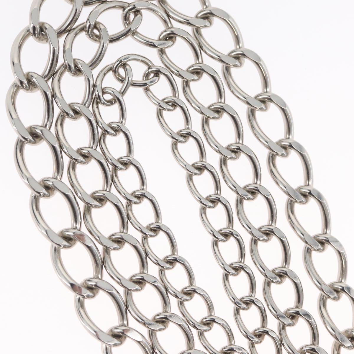 CHANEL COCO Mark Chain Clip for Costumes Belt metal Silver CC Auth 133239M