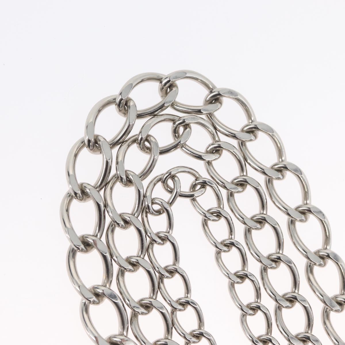 CHANEL COCO Mark Chain Clip for Costumes Belt metal Silver CC Auth 133239M