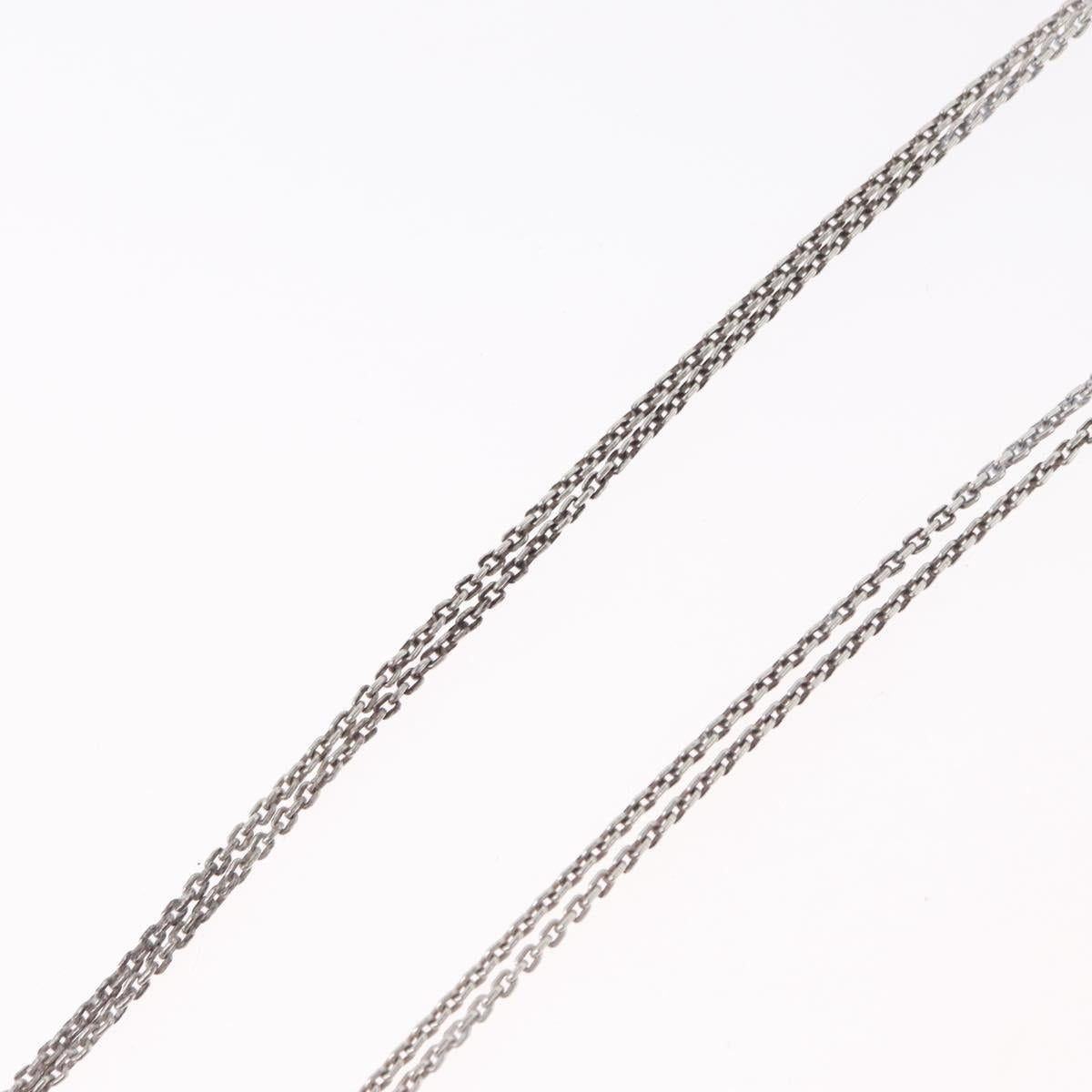 TIFFANY&Co. Hardware Double Link Necklace Ag925 Silver Auth 133241SAM