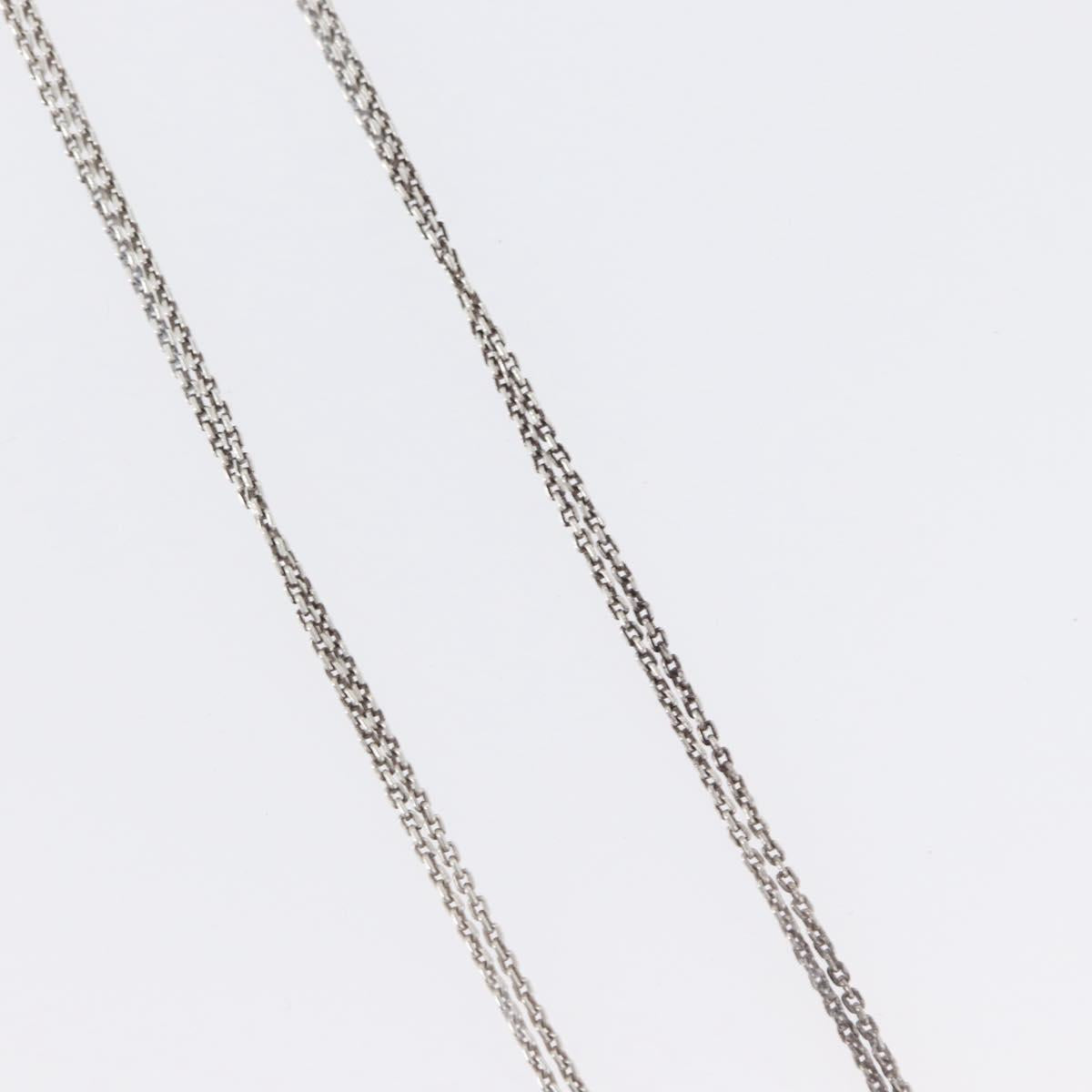TIFFANY&Co. Hardware Double Link Necklace Ag925 Silver Auth 133241SAM