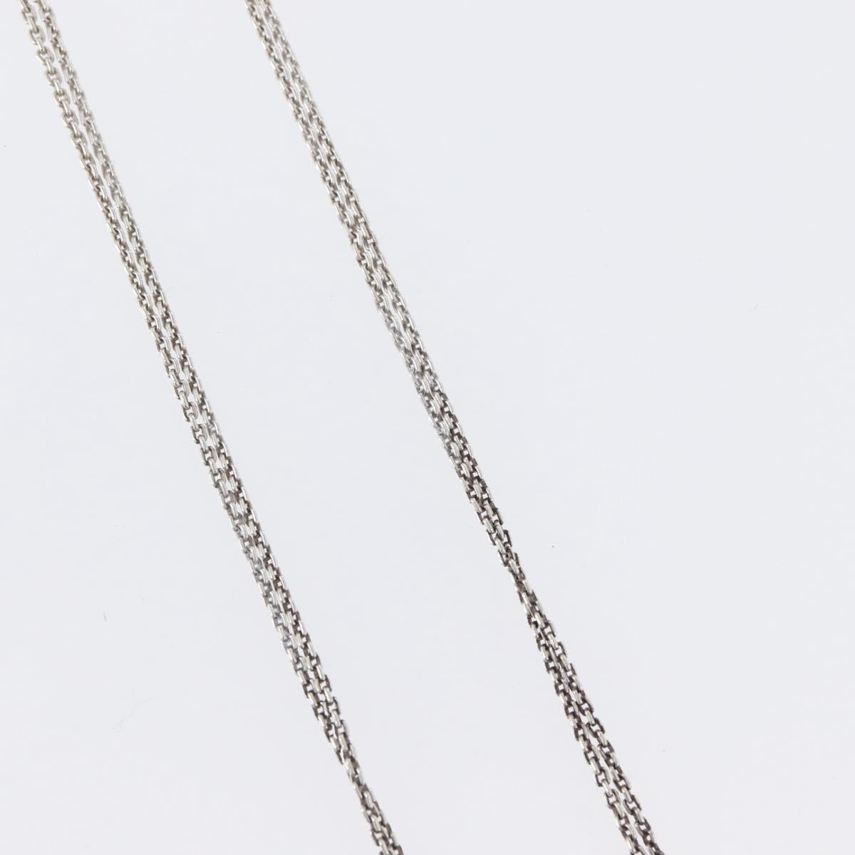 TIFFANY&Co. Hardware Double Link Necklace Ag925 Silver Auth 133241SAM