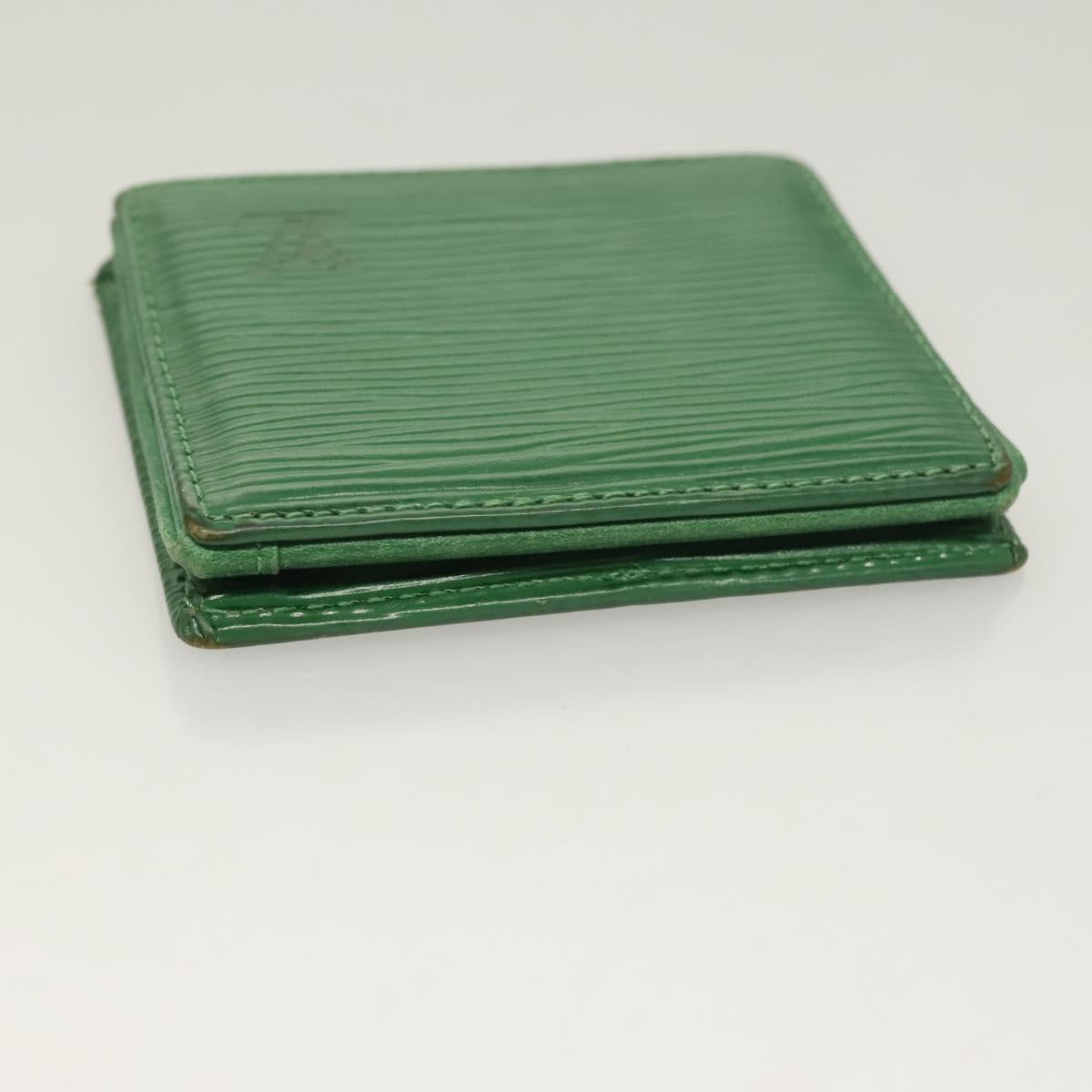 LOUIS VUITTON Epi Porte Monnaie Boite Coin Purse Green M63694 LV Auth 133286