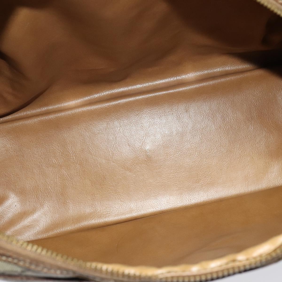 GUCCI GG Supreme Shoulder Bag PVC Beige Auth 133313