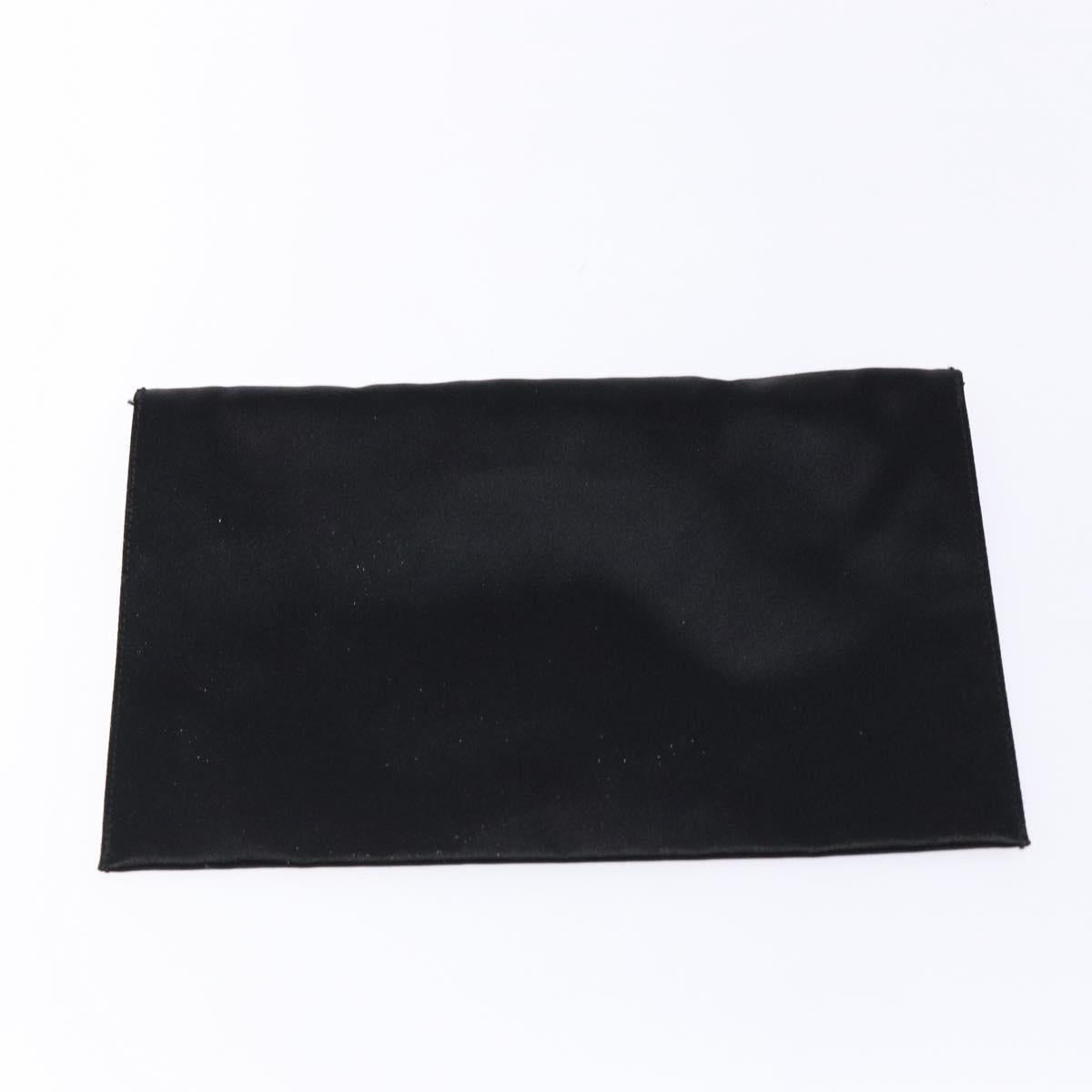 PRADA Hand Bag Leather Black Auth 133317