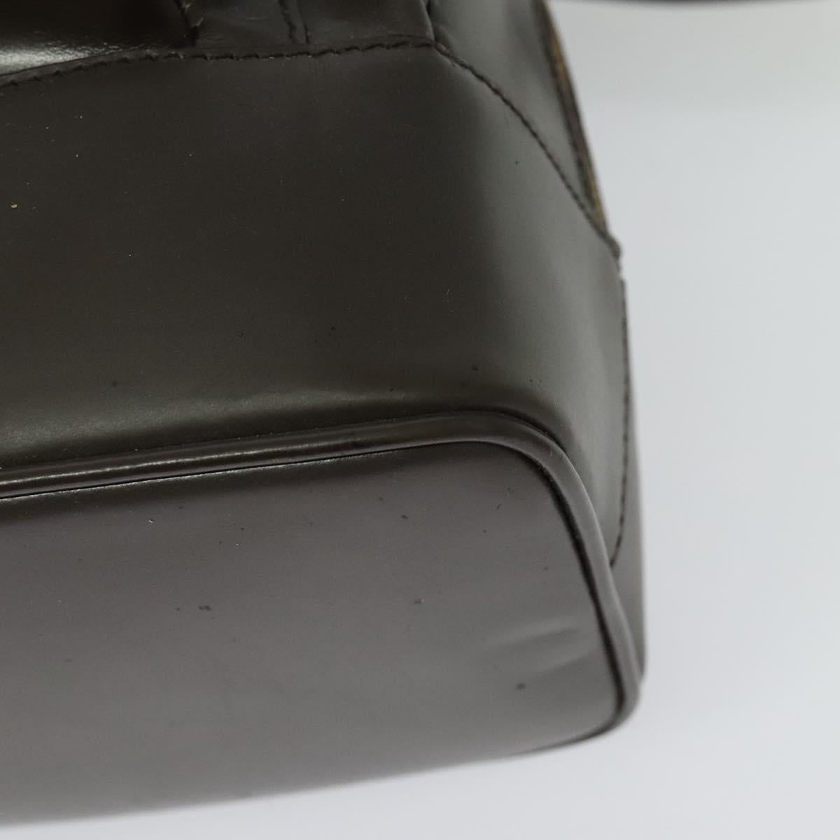 GUCCI Bamboo Body Bag Leather Brown Gold 003 3444 0027 Auth 133328