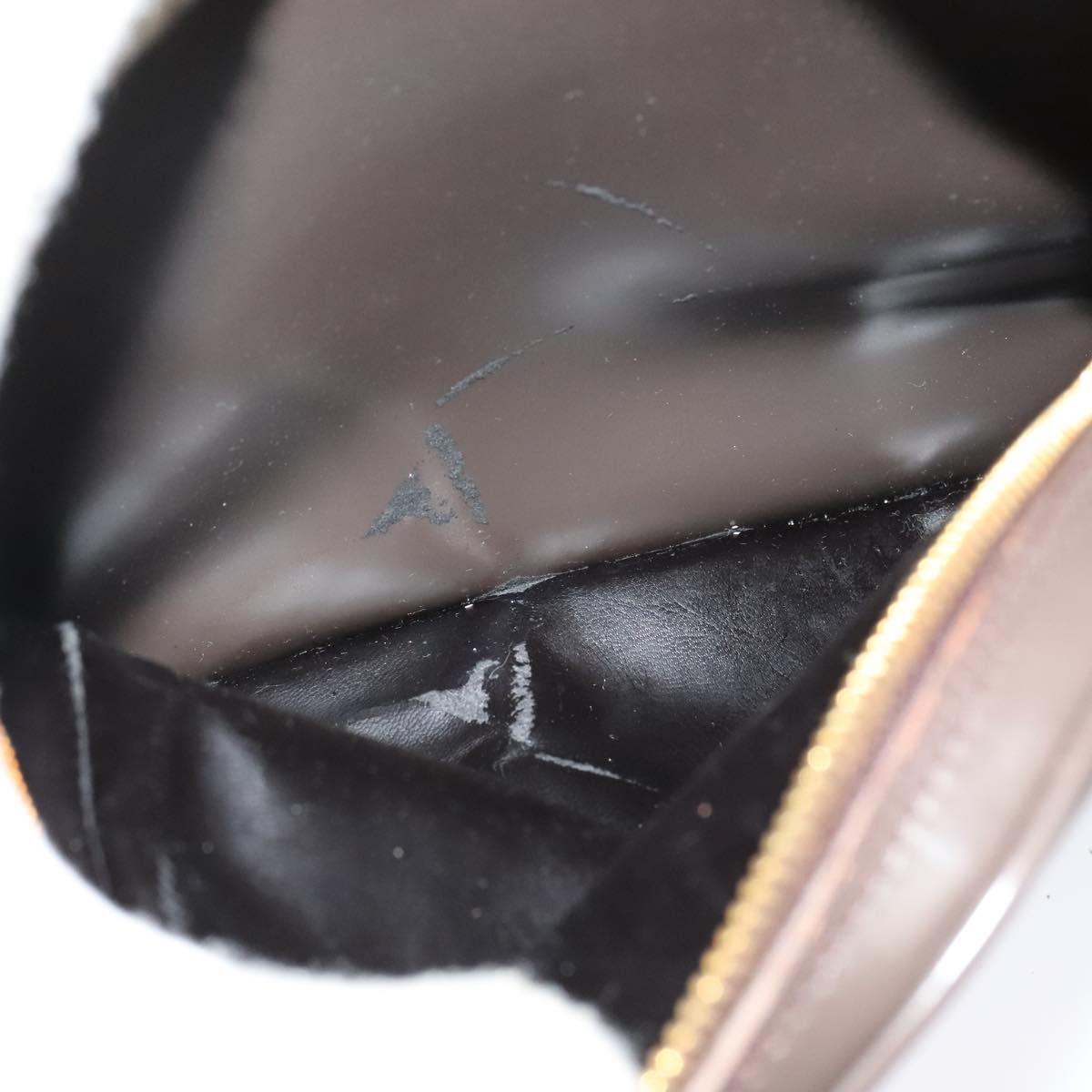 GUCCI Bamboo Body Bag Leather Brown Gold 003 3444 0027 Auth 133328