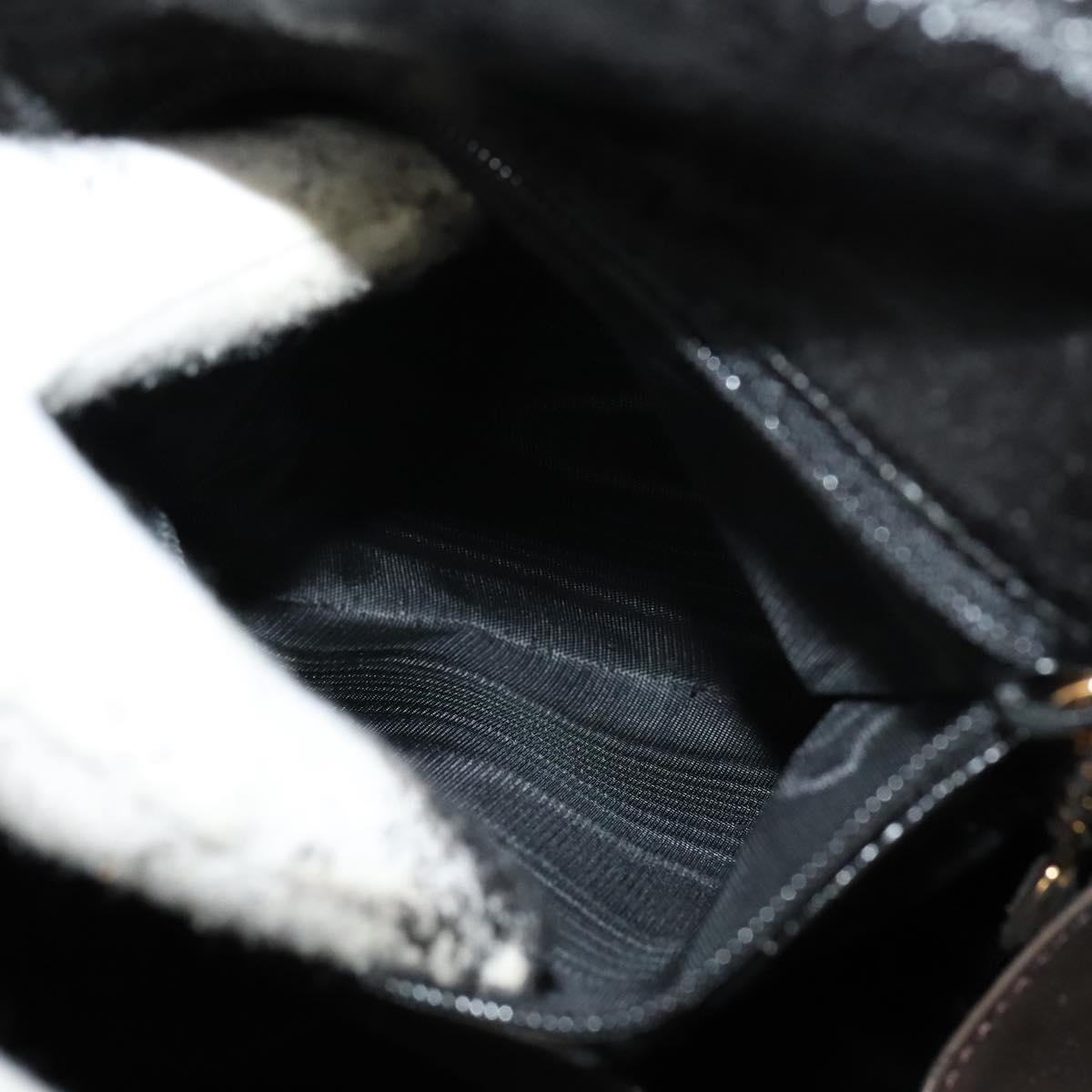 GUCCI Bamboo Body Bag Leather Brown Gold 003 3444 0027 Auth 133328