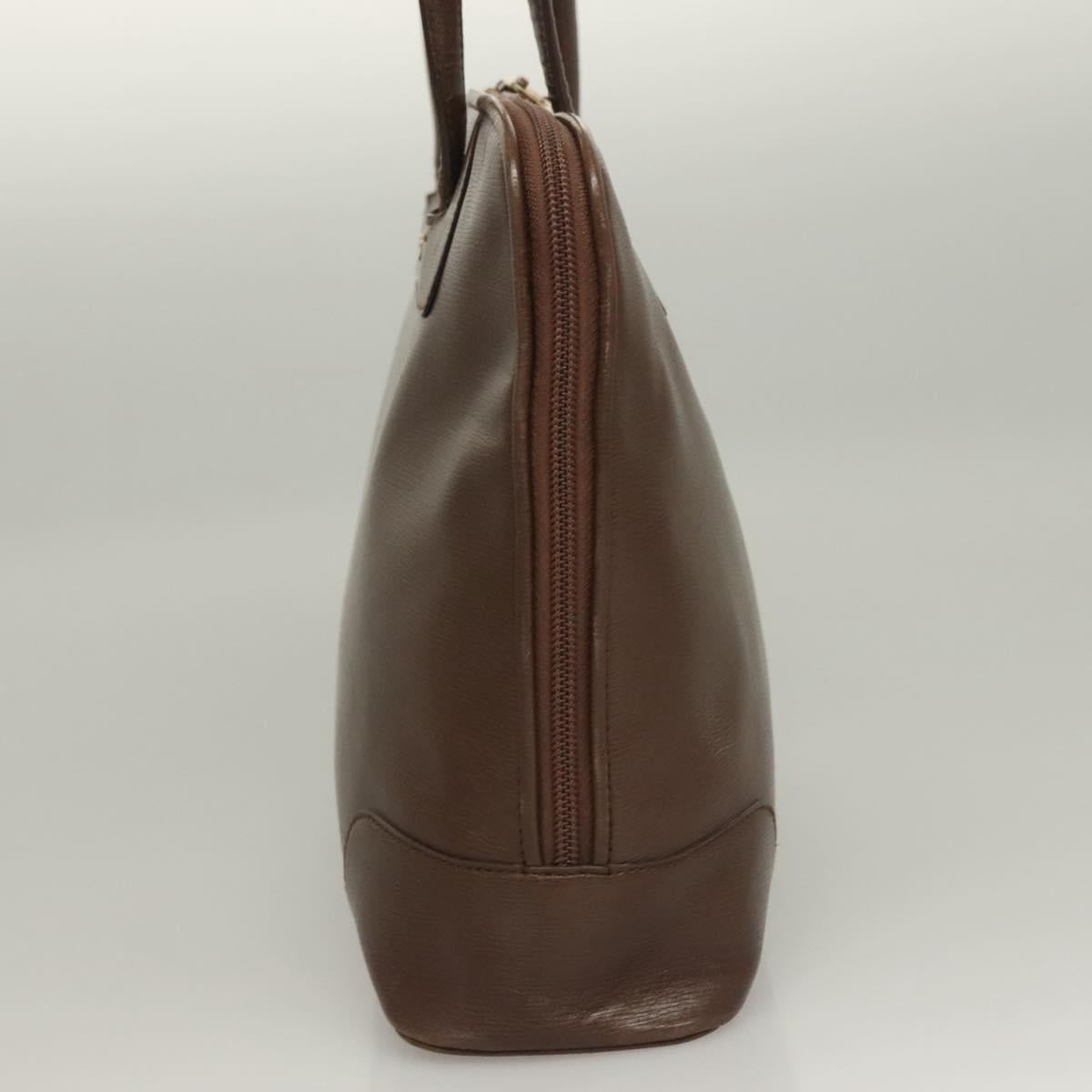 GUCCI Tote Bag Leather Brown Auth 133332