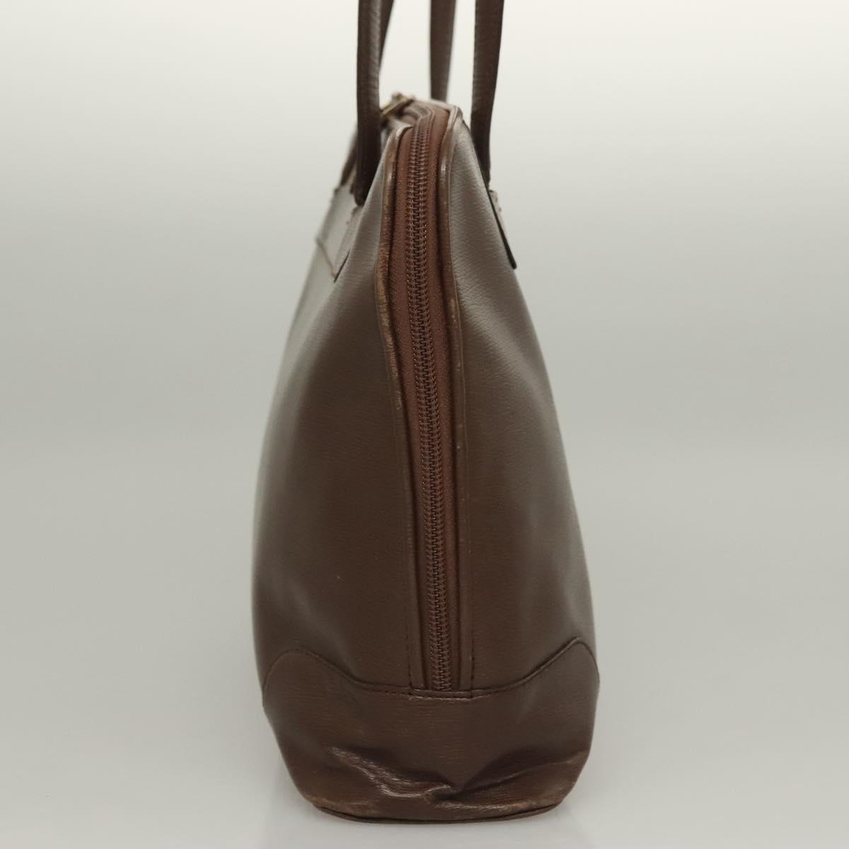 GUCCI Tote Bag Leather Brown Auth 133332