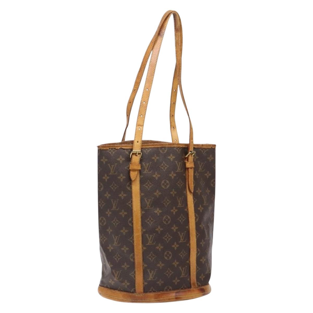 LOUIS VUITTON Monogram Bucket GM Shoulder Bag M42236 LV Auth 133357