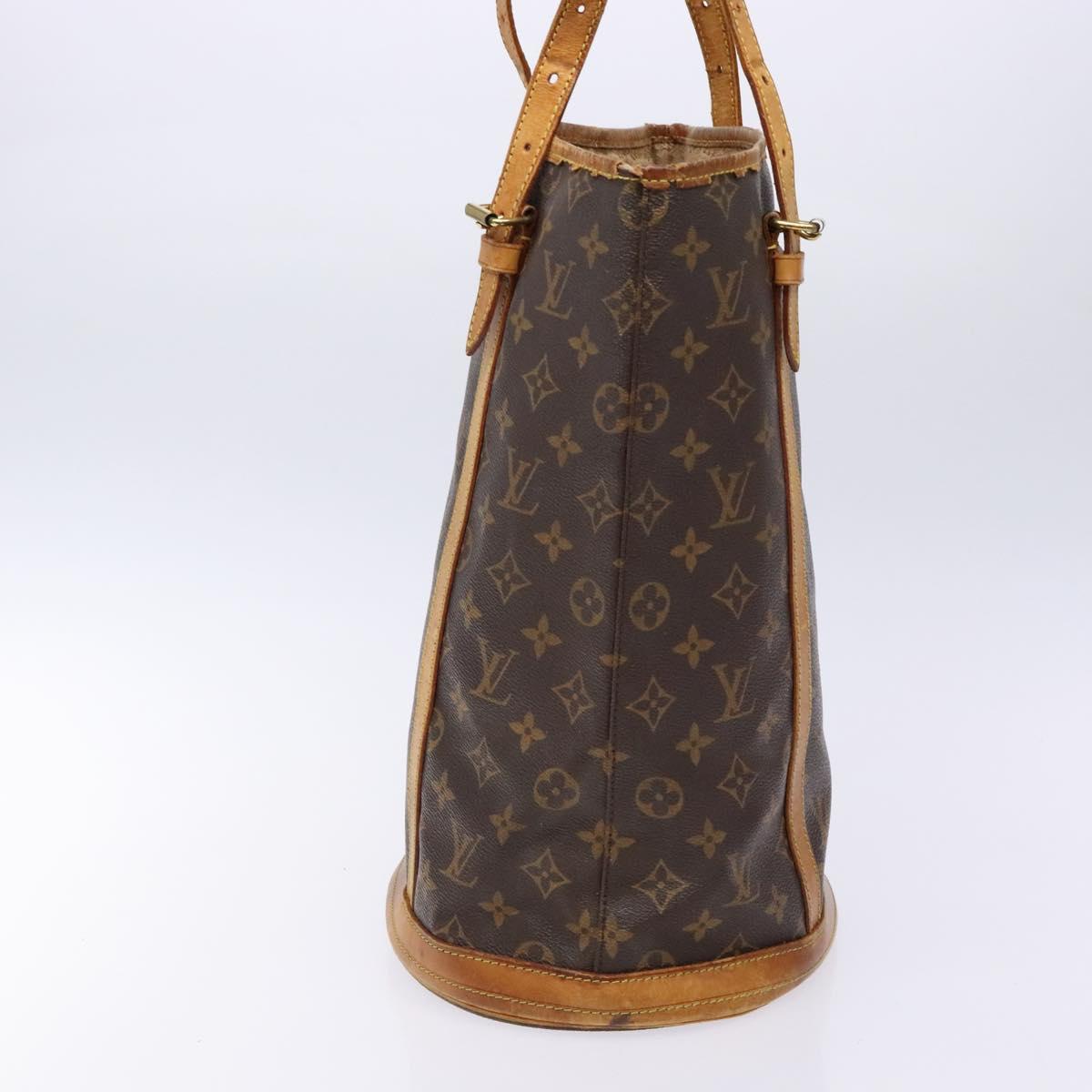 LOUIS VUITTON Monogram Bucket GM Shoulder Bag M42236 LV Auth 133357