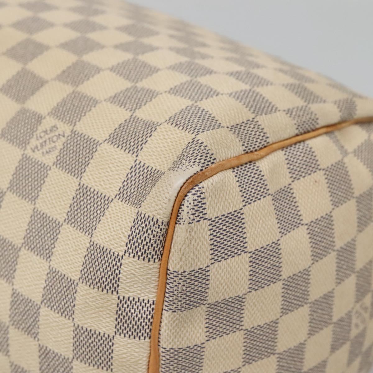 LOUIS VUITTON Damier Azur Speedy 30 Hand Bag N41533 LV Auth 133364