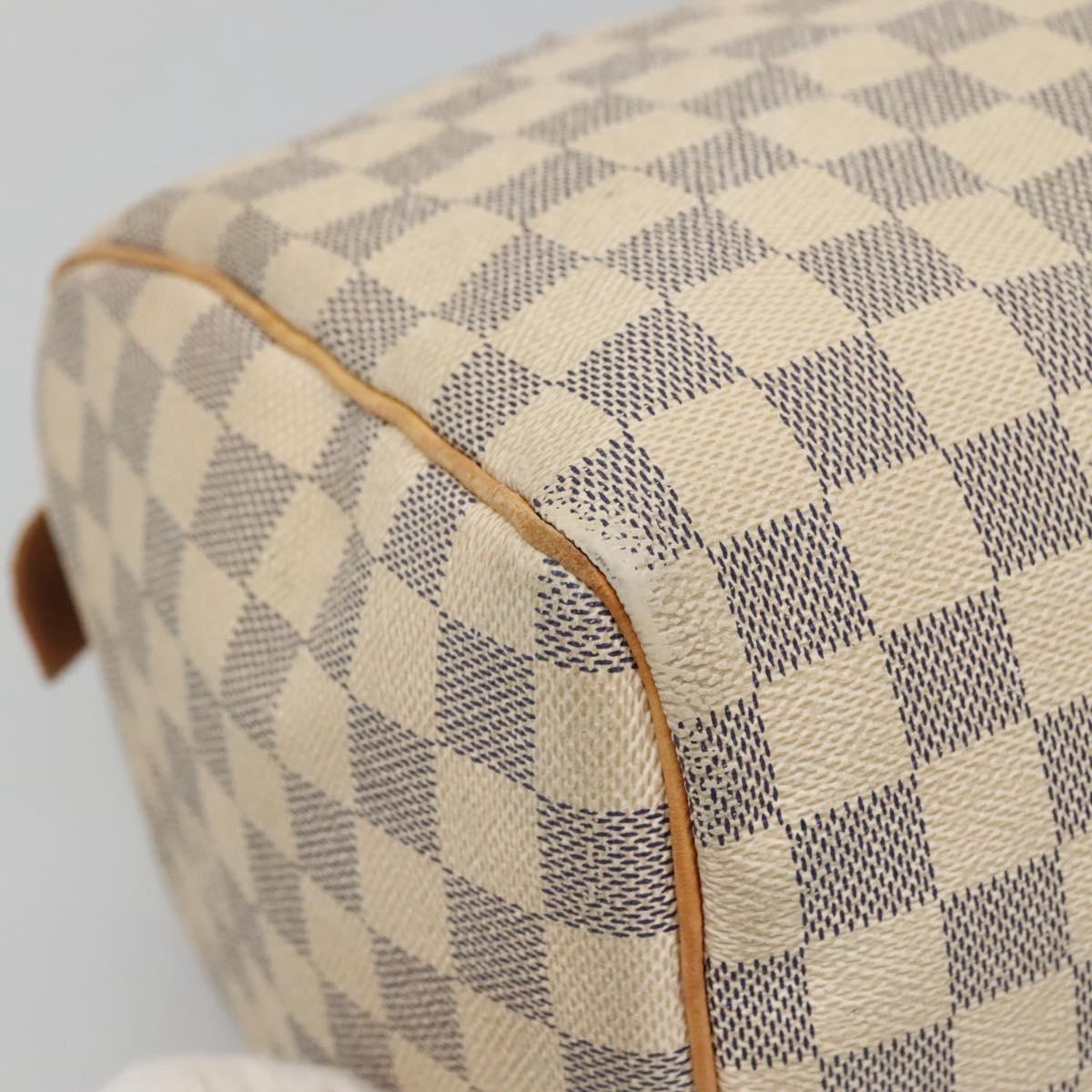 LOUIS VUITTON Damier Azur Speedy 30 Hand Bag N41533 LV Auth 133364