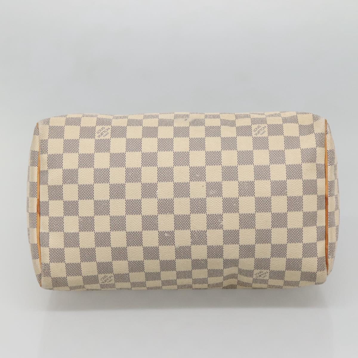 LOUIS VUITTON Damier Azur Speedy 30 Hand Bag N41533 LV Auth 133364
