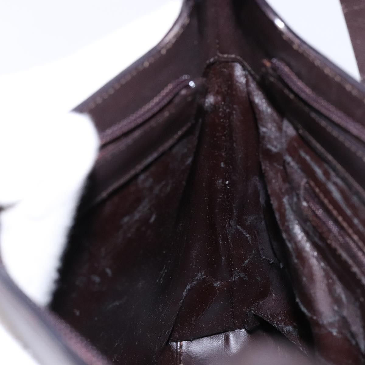 GUCCI Shoulder Bag Leather Brown 001 3099 Auth 133377