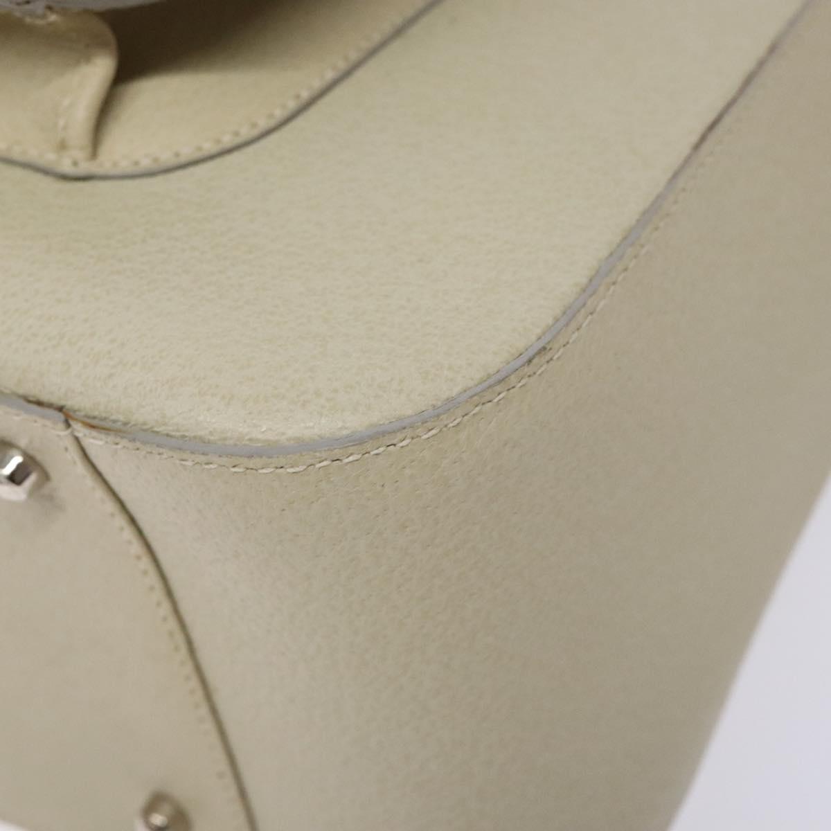GUCCI Hand Bag Leather Beige 000 2058 0307 5 Auth 133378