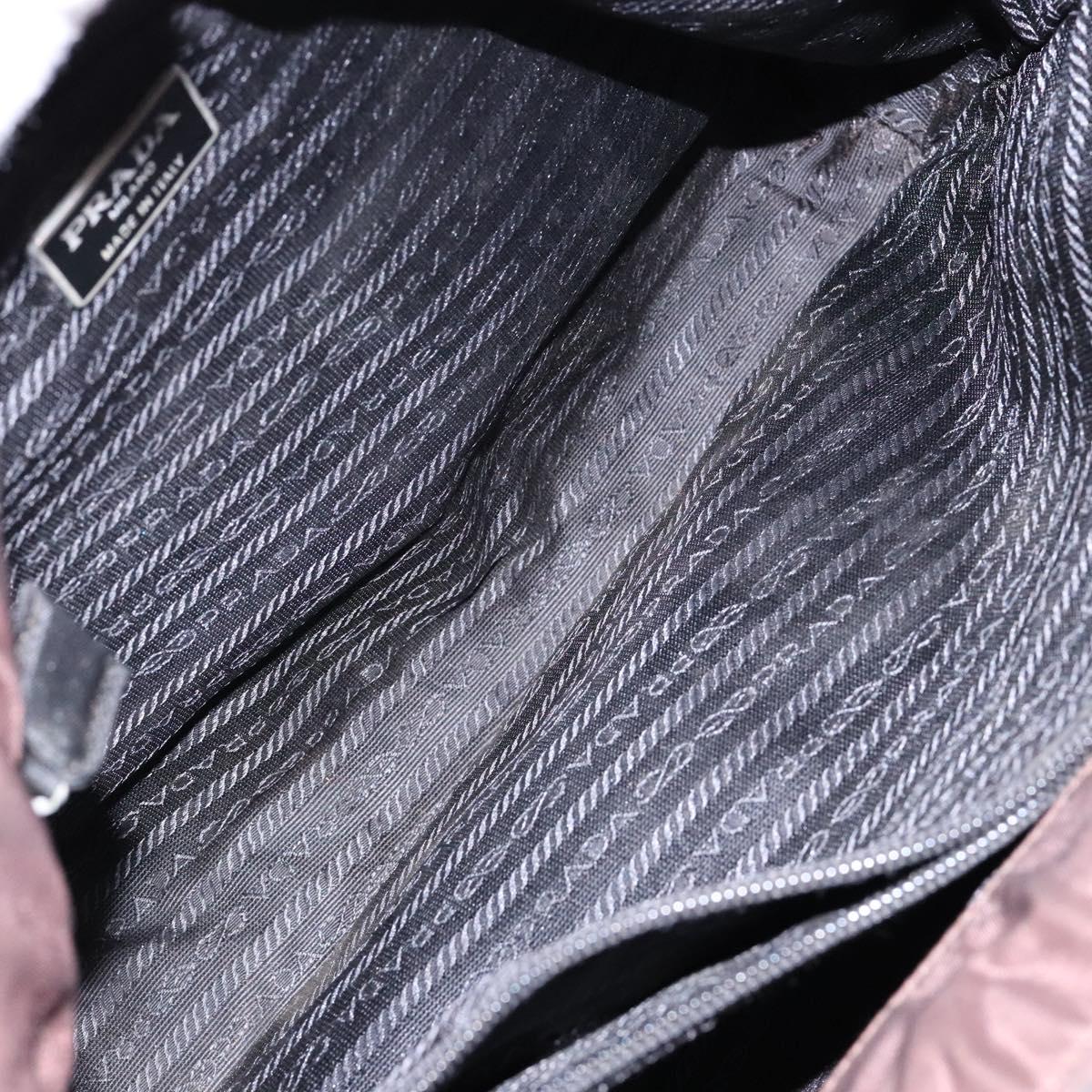 PRADA Tote Bag Nylon Brown Auth 133385