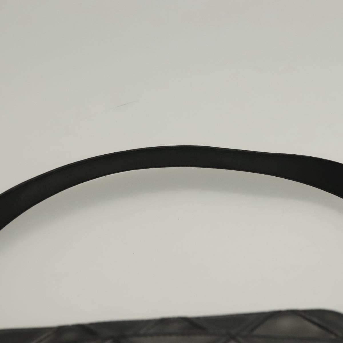 CHANEL Bicolore Shoulder Bag Patent leather Black CC Auth 133398