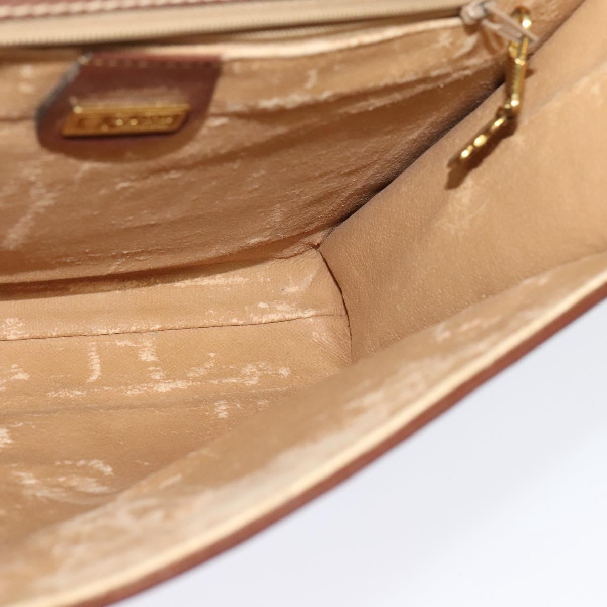 GUCCI GG Canvas Shoulder Bag Brown Gold 004 49 0195 Auth 133417
