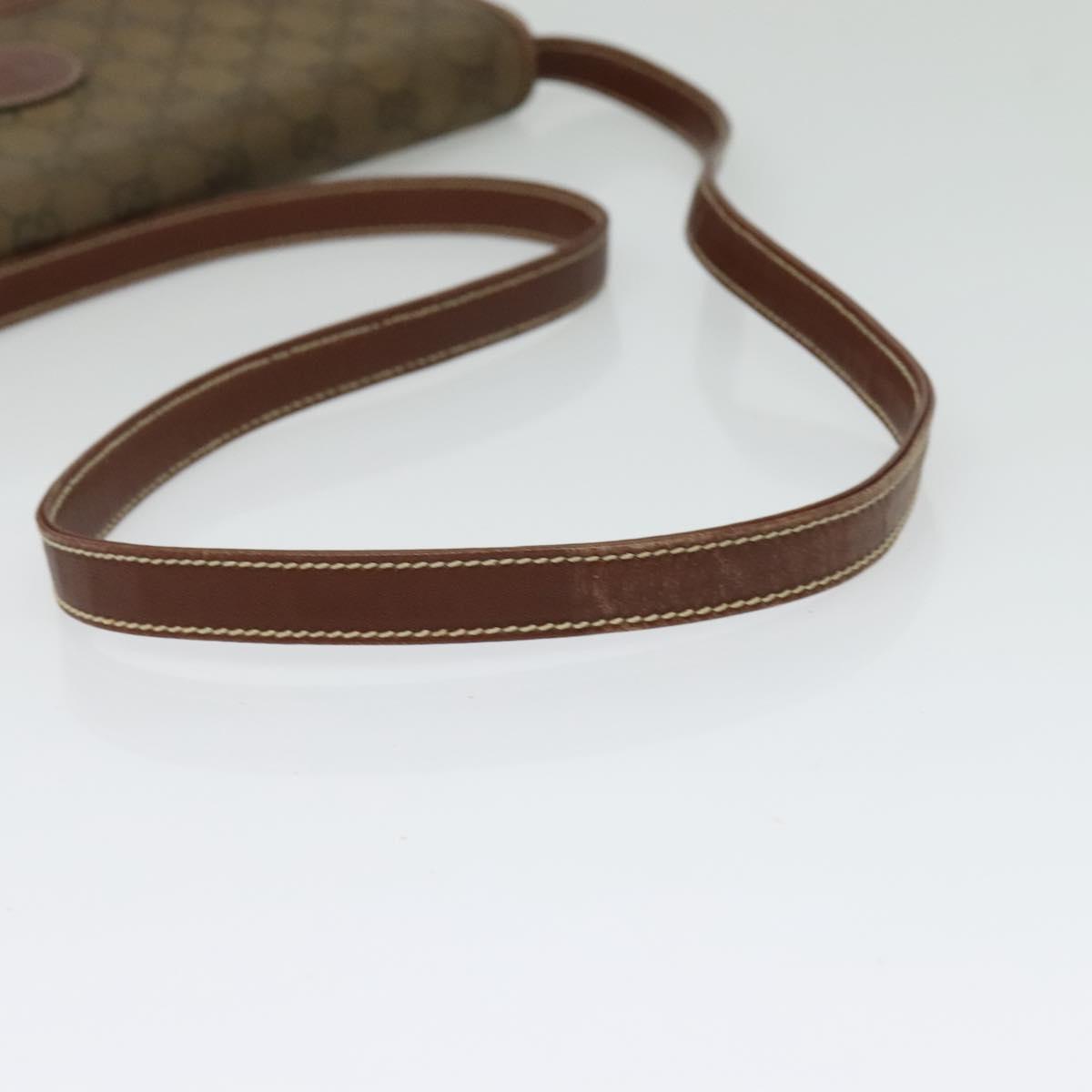 GUCCI GG Canvas Shoulder Bag Brown Gold 004 49 0195 Auth 133417
