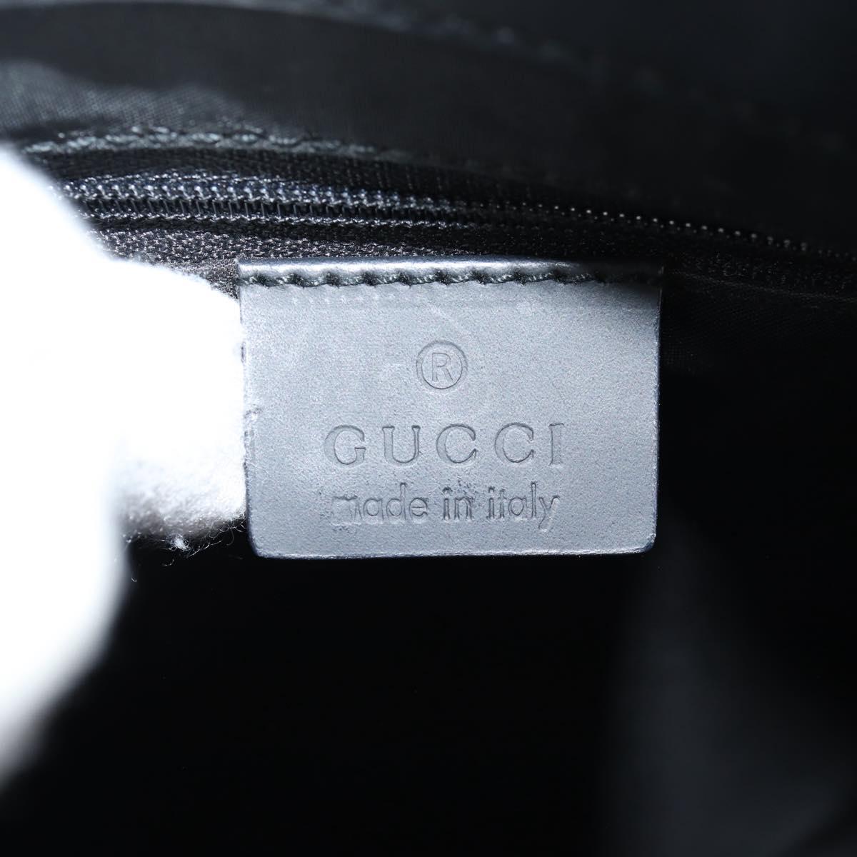 GUCCI Bamboo Hand Bag Leather 2way Black 002 1016 Auth 133424