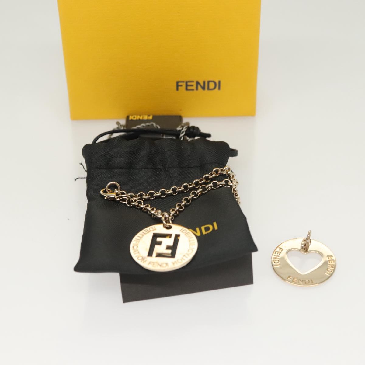 FENDI Bracelet metal Gold Auth 133445