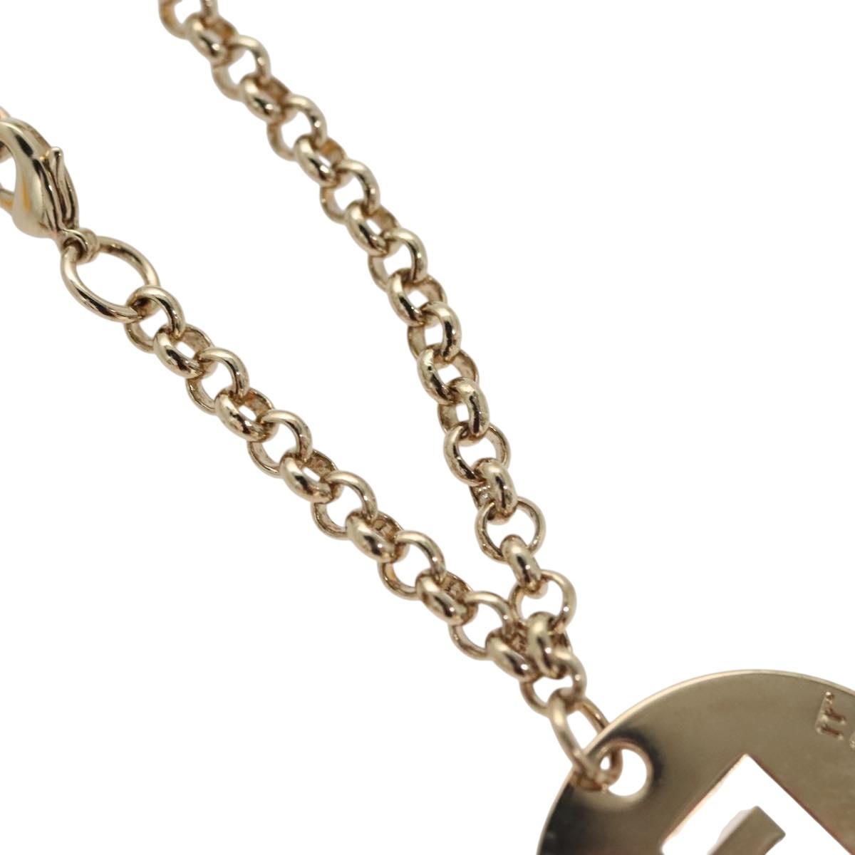 FENDI Bracelet metal Gold Auth 133445
