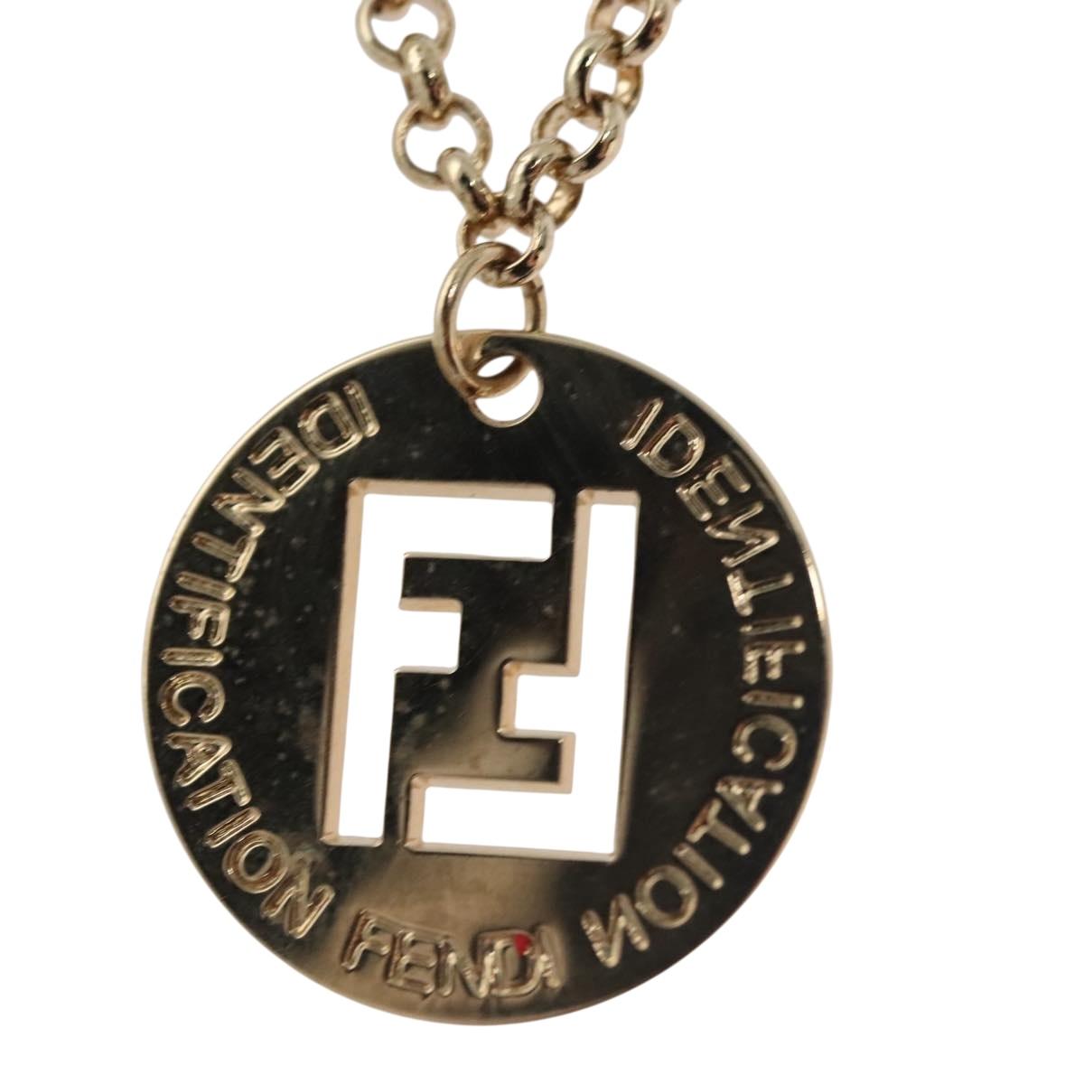 FENDI Bracelet metal Gold Auth 133445