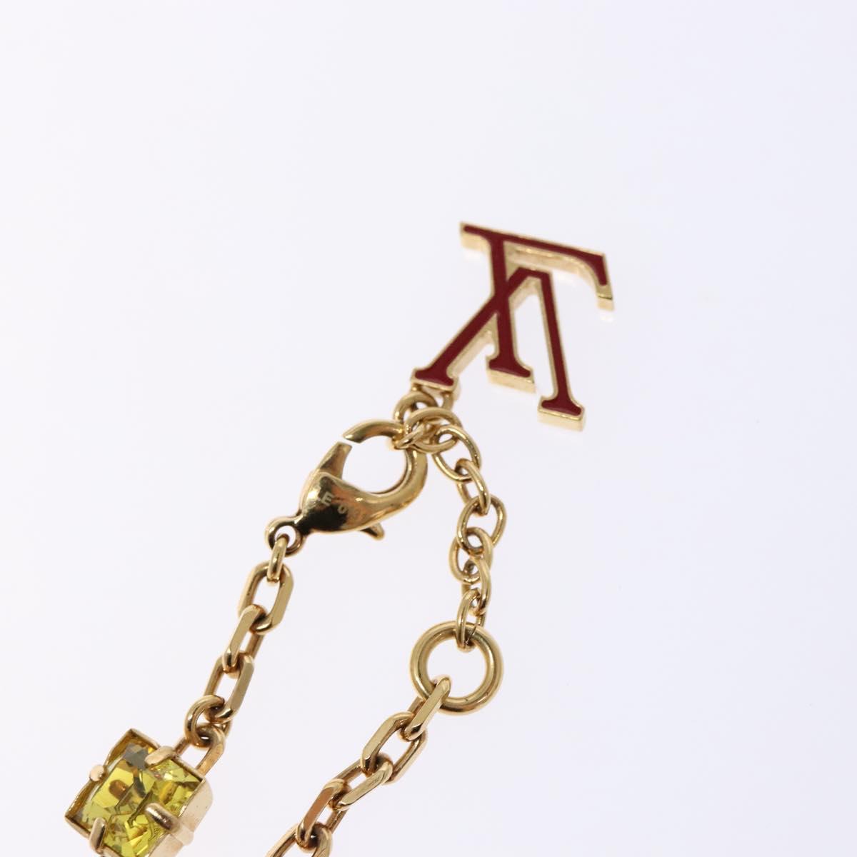 LOUIS VUITTON Bracelet metal Gold LV Auth 133450