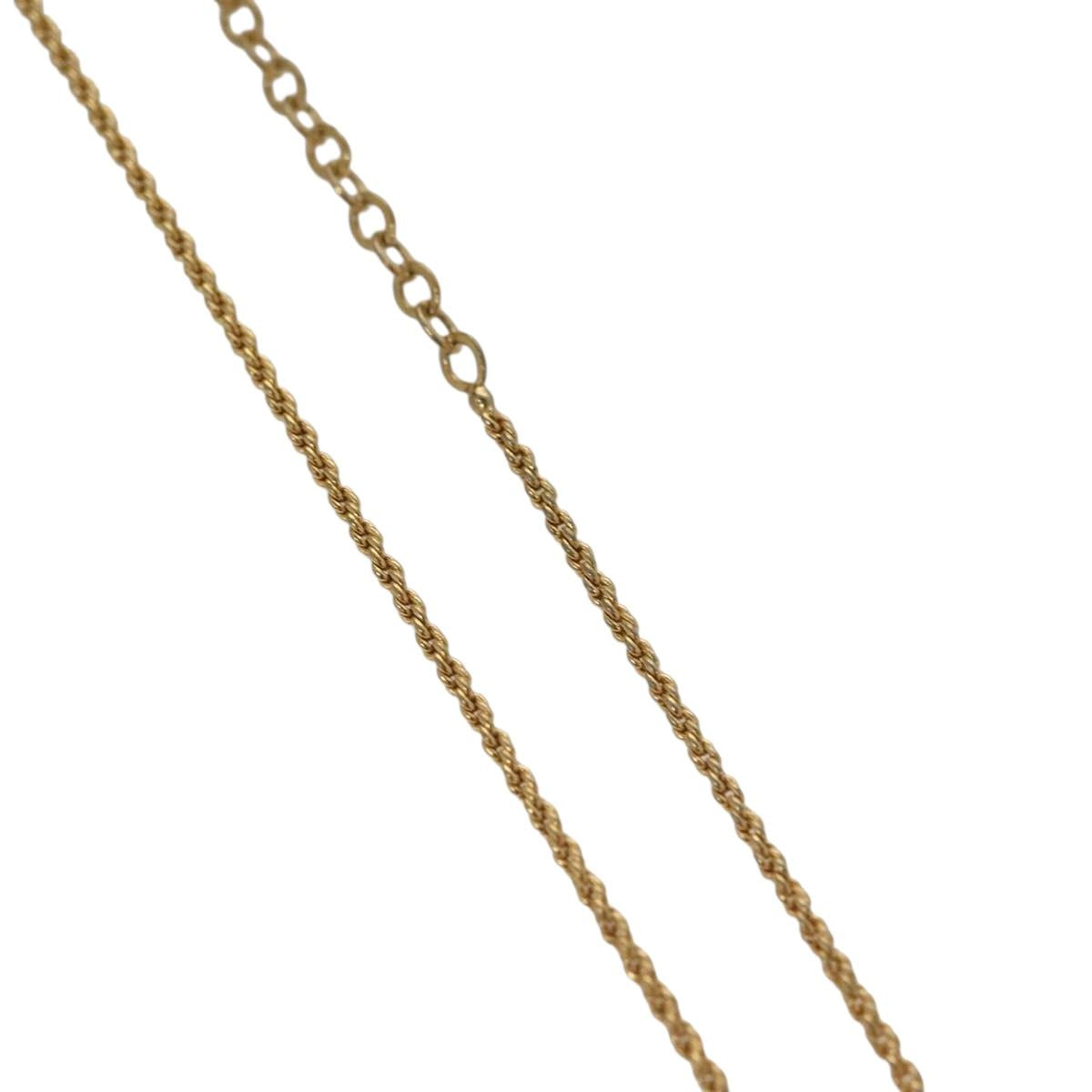 Christian Dior Necklace metal Gold Auth 133461