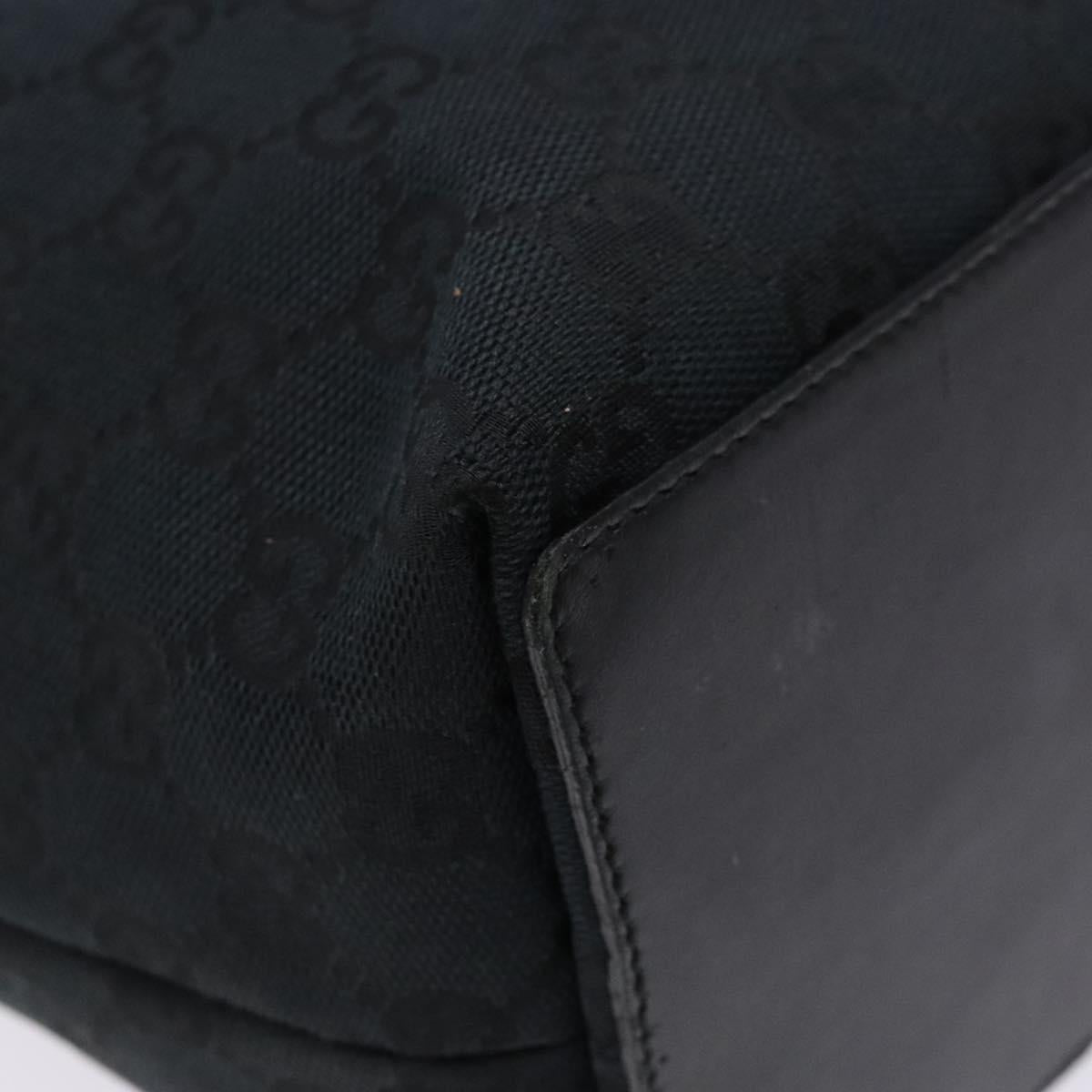 GUCCI GG Canvas Tote Bag Gold Black 002 1098 3444 Auth 133481