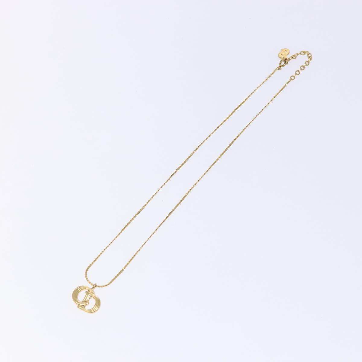 Christian Dior Necklace metal Gold Auth 133489