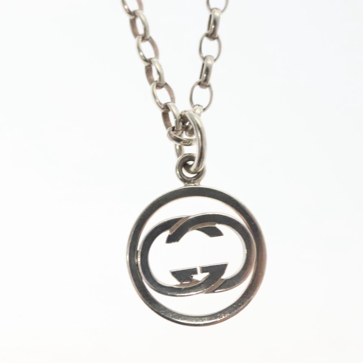 GUCCI Necklace Ag925 Silver Auth 133492