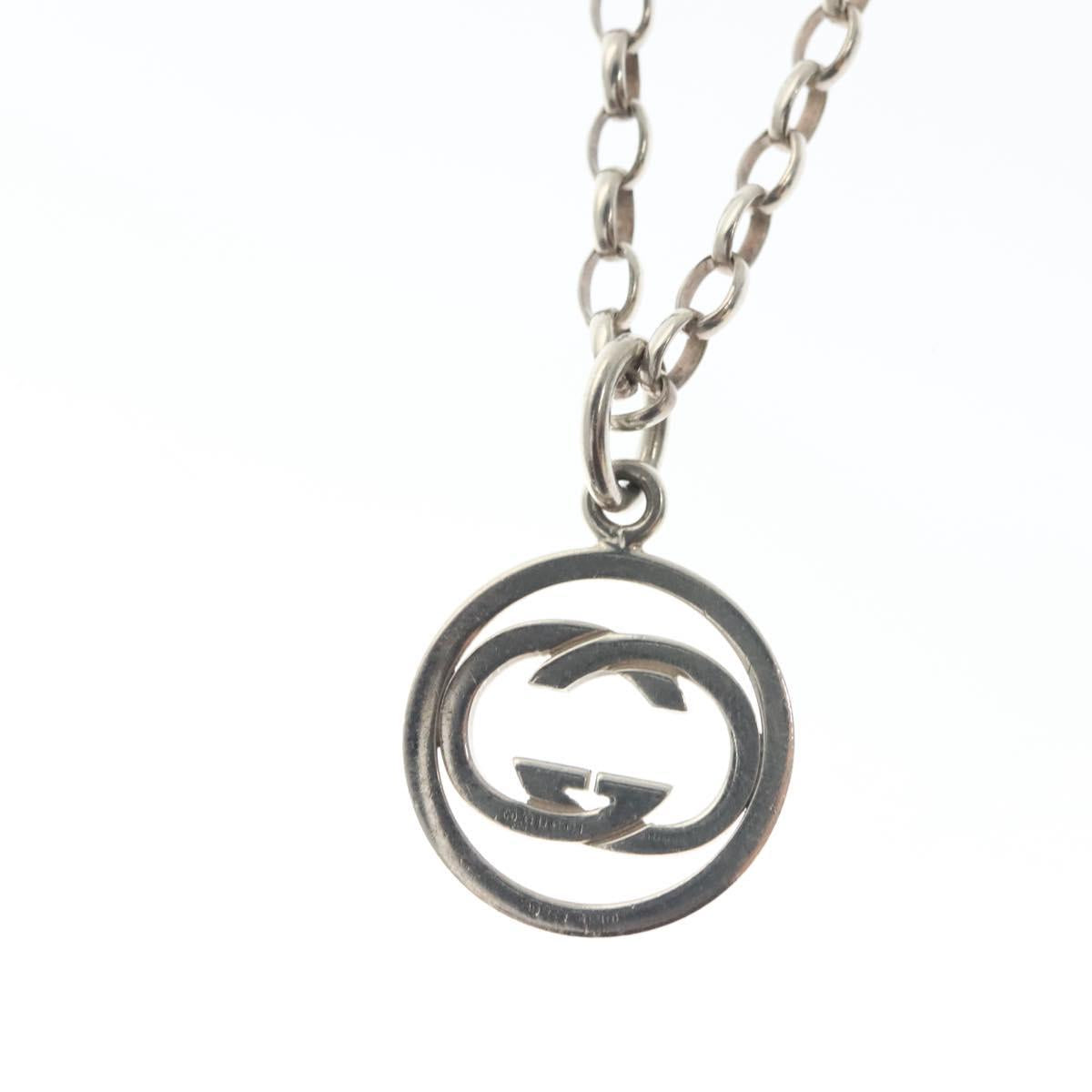 GUCCI Necklace Ag925 Silver Auth 133492