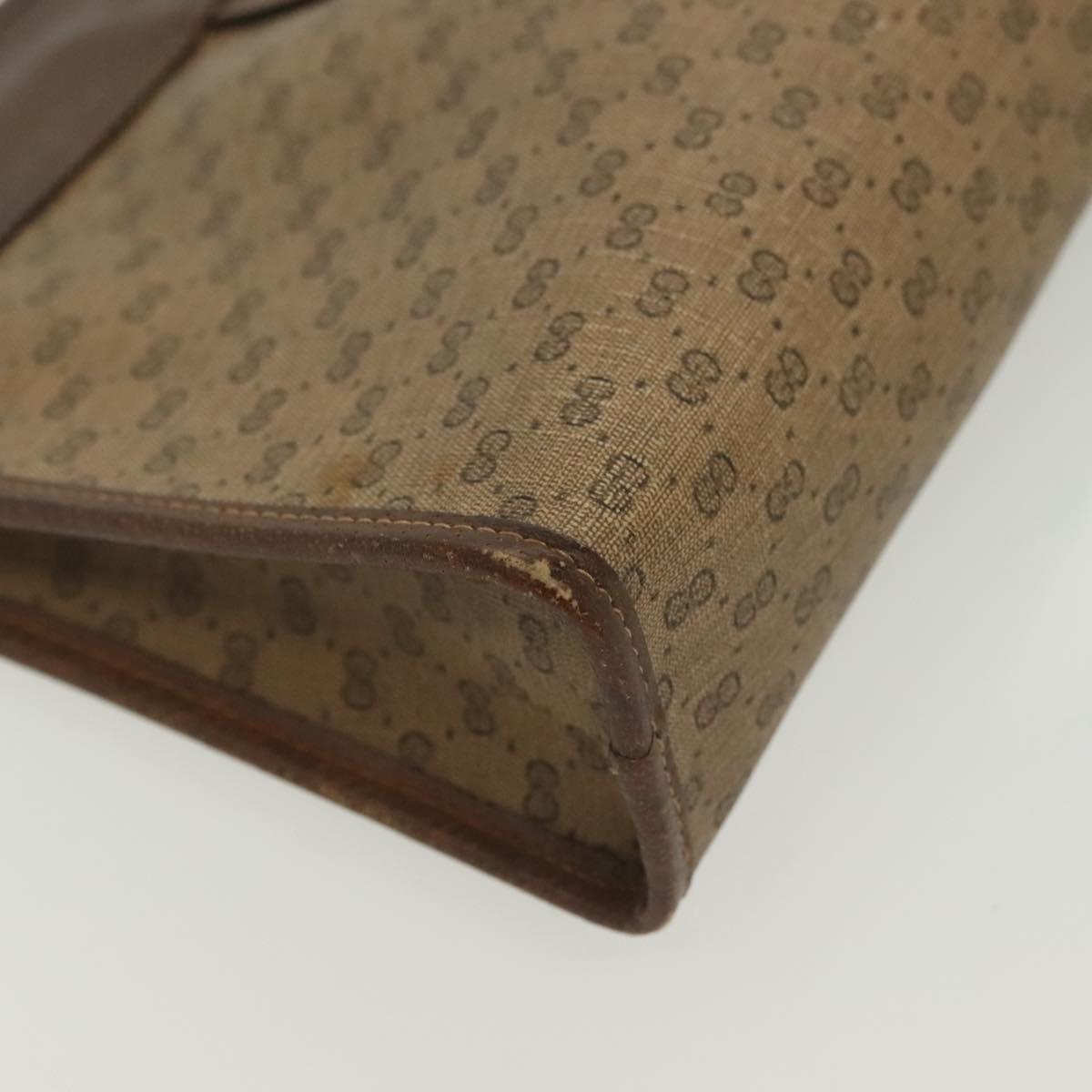GUCCI Micro GG Supreme Clutch Bag PVC Beige 67 039 5465 Auth 133508