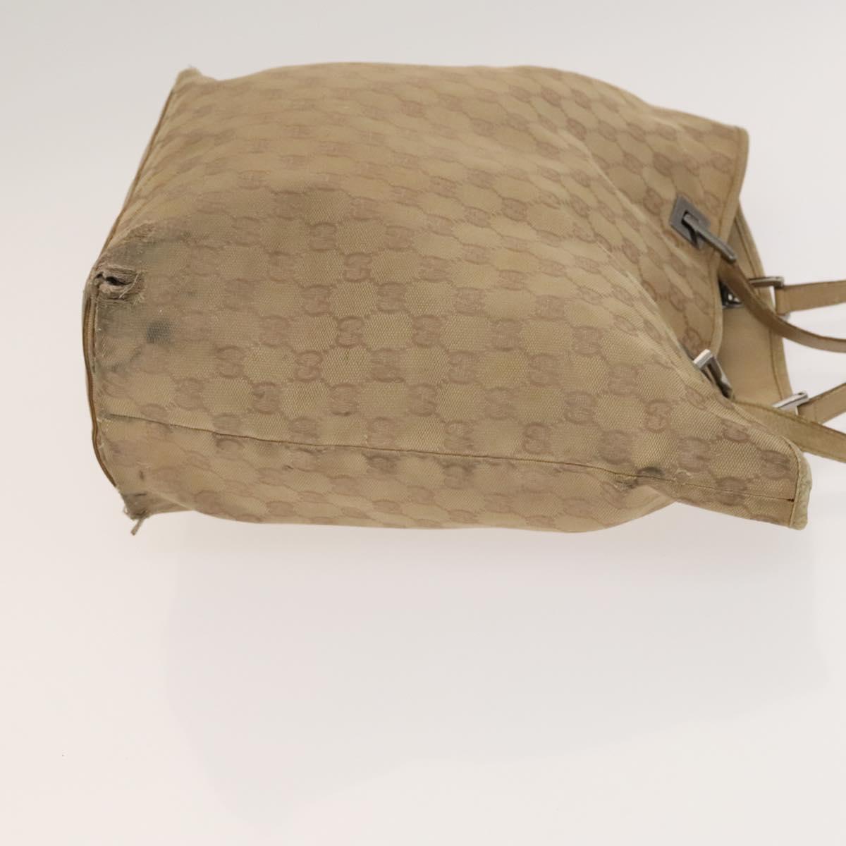 GUCCI GG Canvas Tote Bag 2Set Beige Gold pink Auth 133515