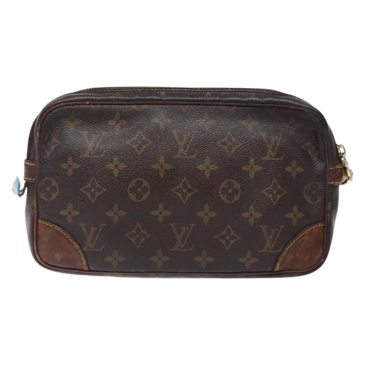 LOUIS VUITTON Monogram Marly Dragonne GM Clutch Bag M51825 LV Auth 133554