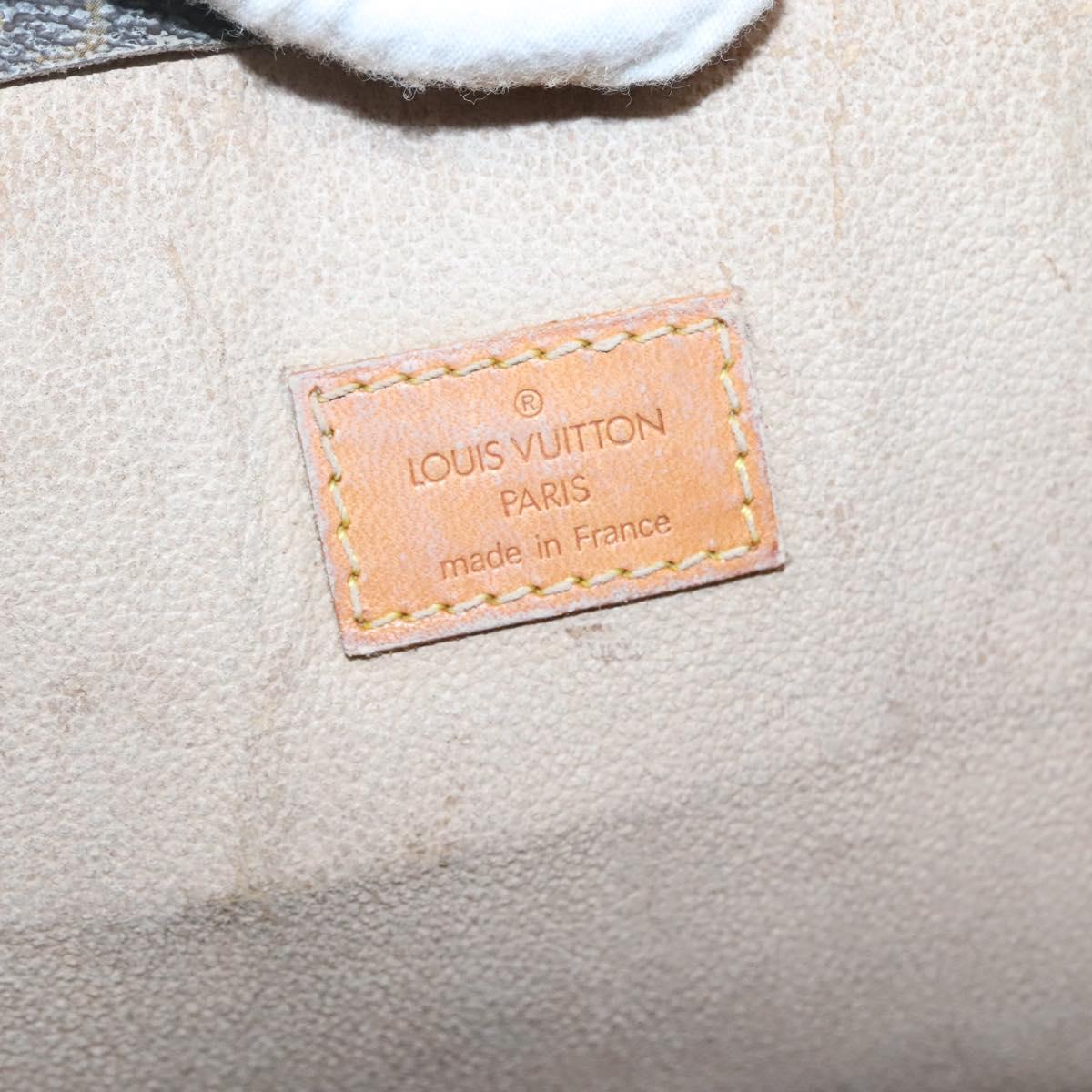 LOUIS VUITTON Monogram Sac Plat Hand Bag M51140 LV Auth 133581