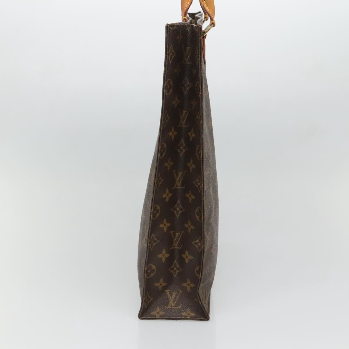 LOUIS VUITTON Monogram Sac Plat Hand Bag M51140 LV Auth 133581