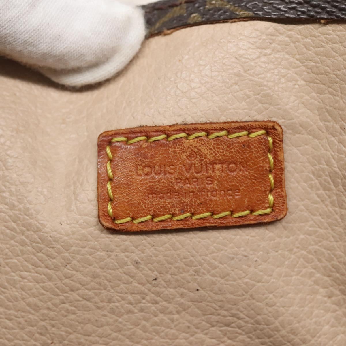 LOUIS VUITTON Monogram Sac Plat Hand Bag M51140 LV Auth 133582