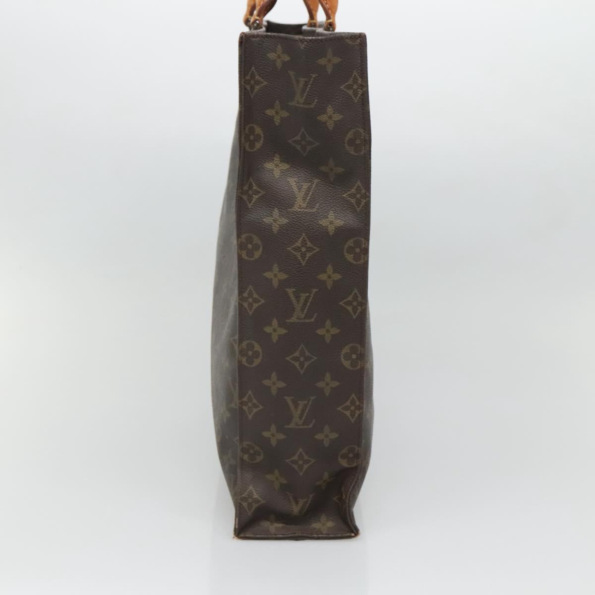 LOUIS VUITTON Monogram Sac Plat Hand Bag M51140 LV Auth 133582