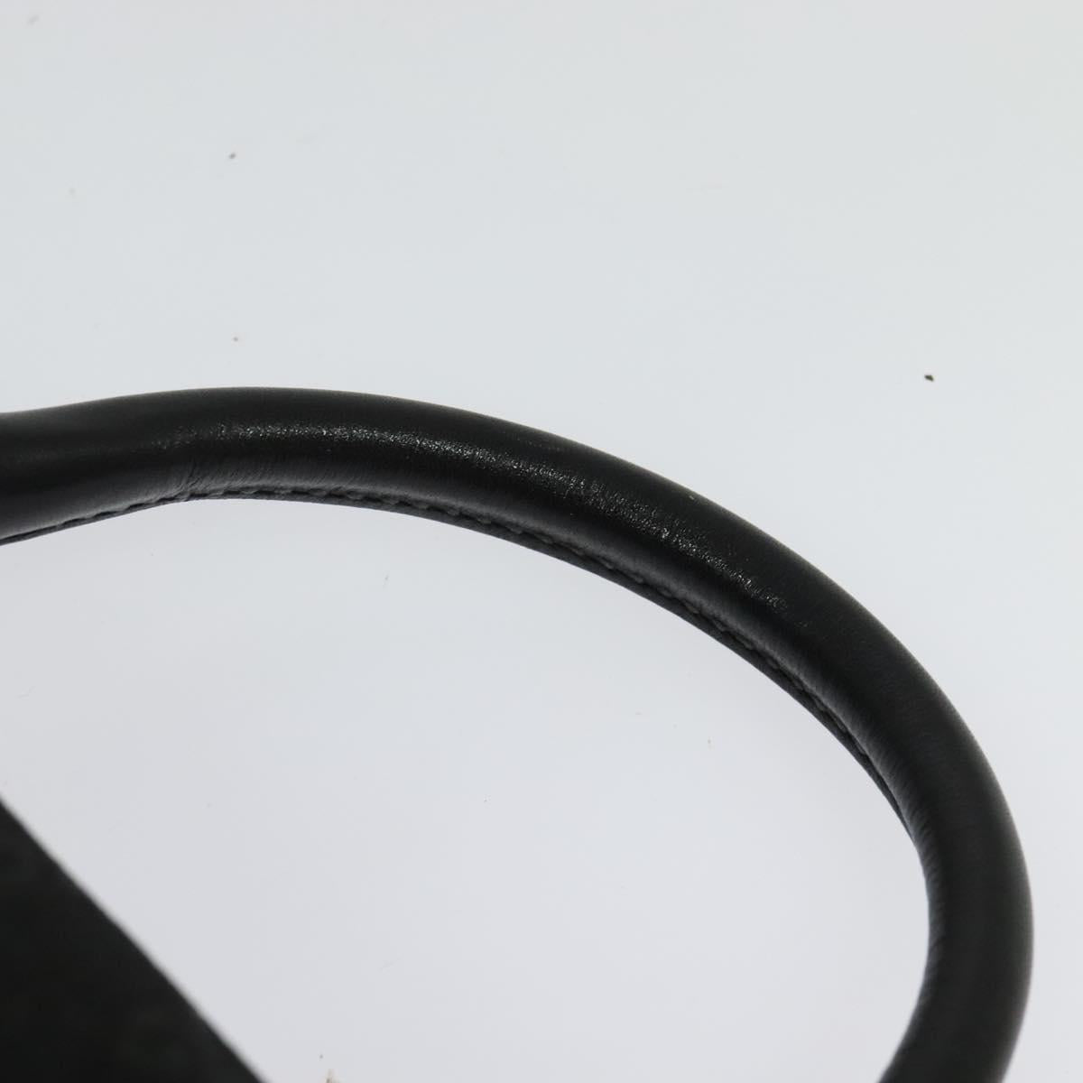 GUCCI GG Canvas Hand Bag 2way Black Gold 000 2058 0321 Auth 133588