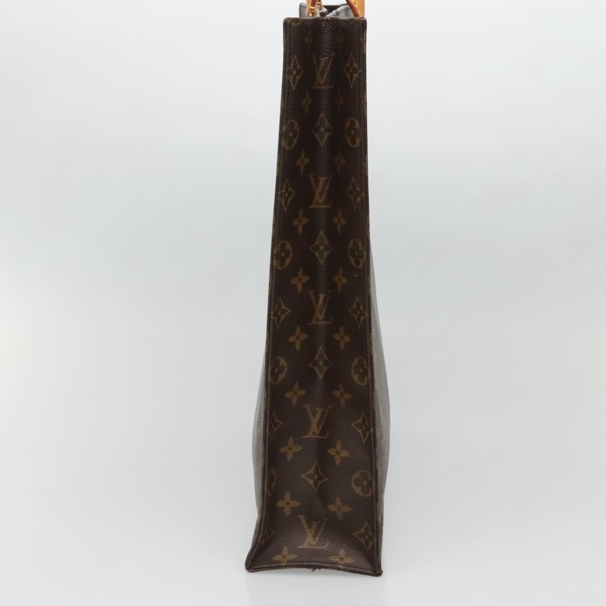 LOUIS VUITTON Monogram Sac Plat Hand Bag M51140 LV Auth 133613